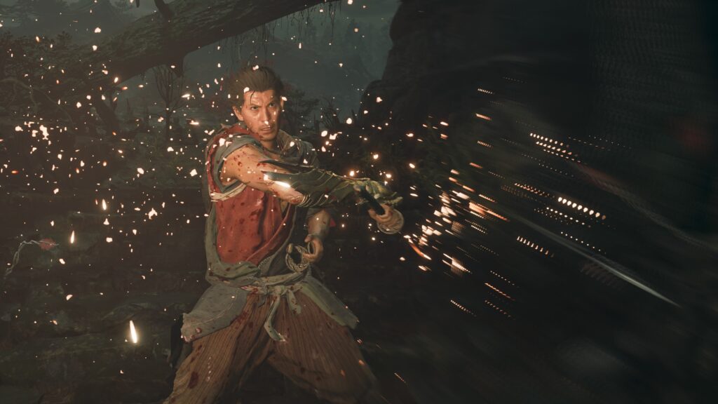 鬼武者 Way of the Swordで矢を弾くスクリーンショット