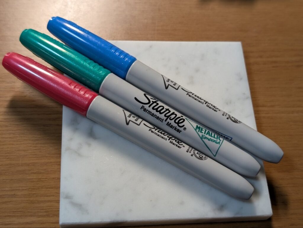 シーリングスタンプの仕上げに使うペン
