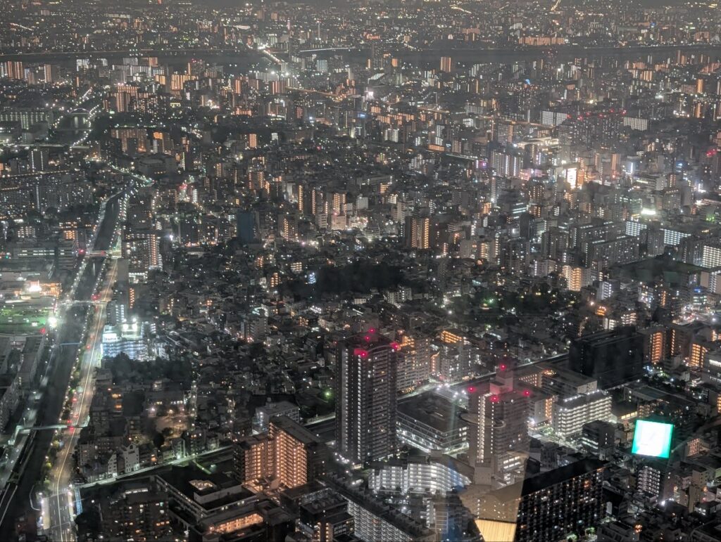 東京スカイツリーからみた夜景